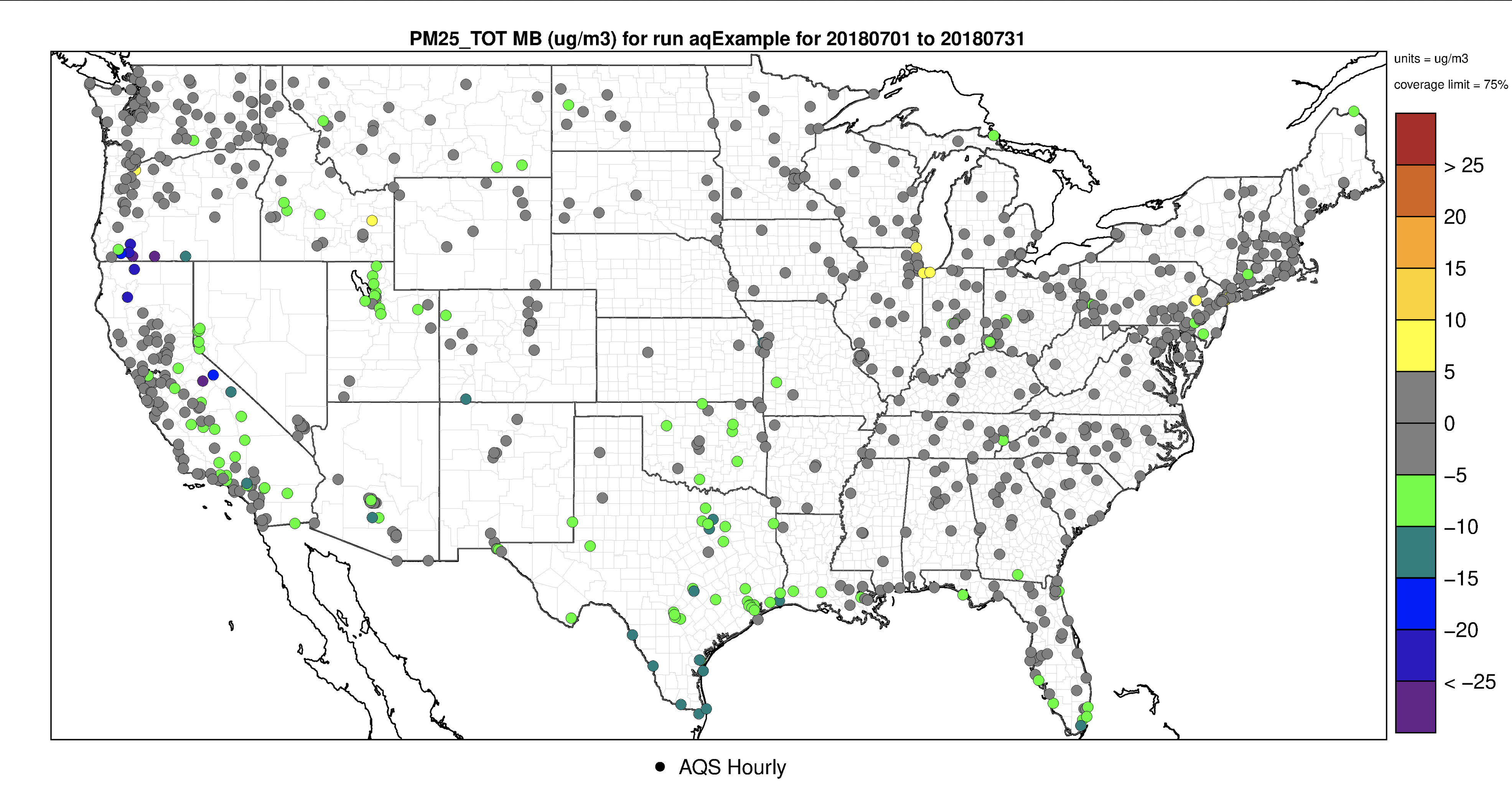 AMET Mean Bias Spatial Plot