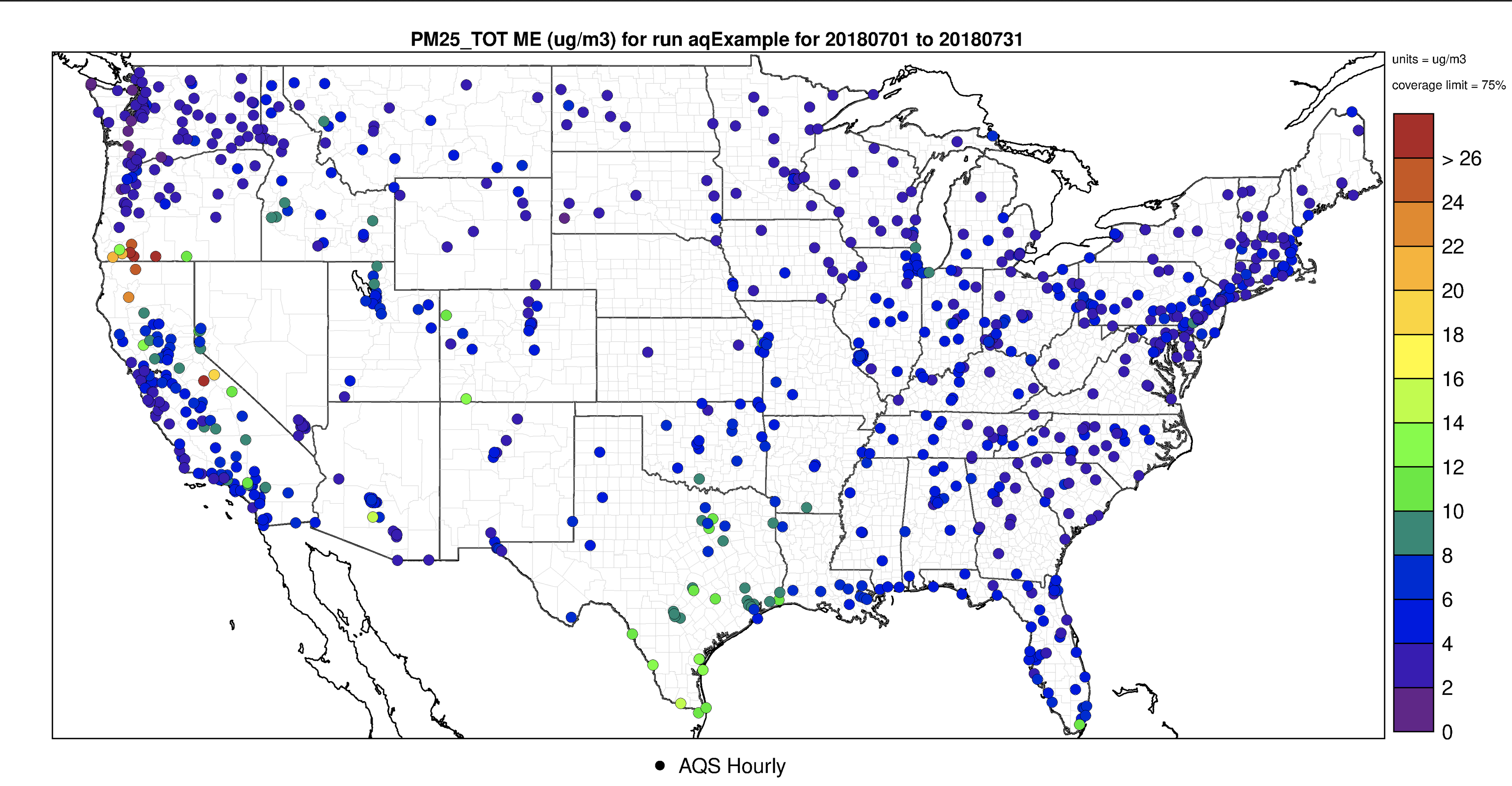 AMET Mean Error Spatial Plot