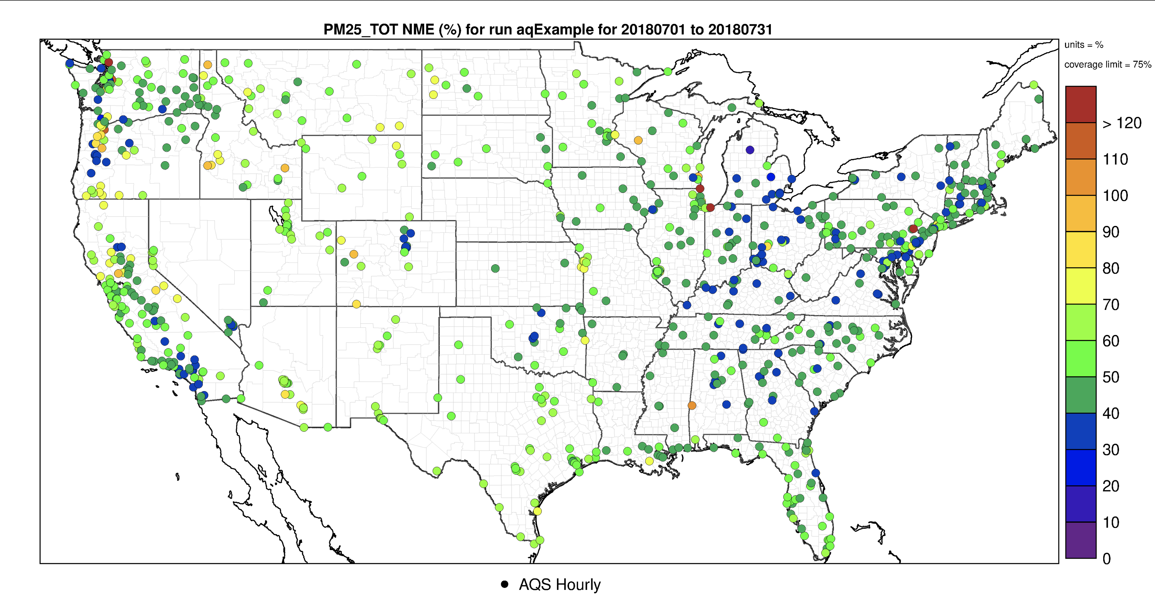 AMET Normalized Mean Error Spatial Plot