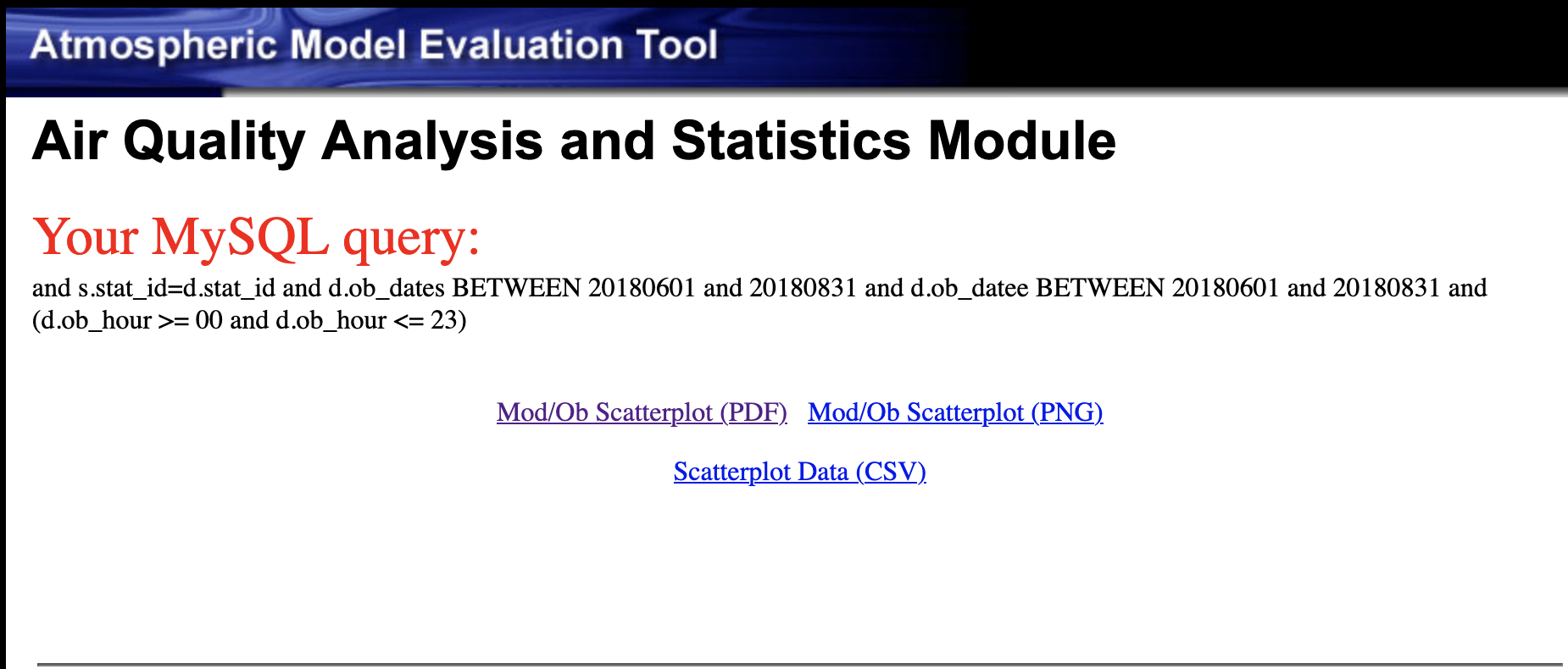 AMET Website Result