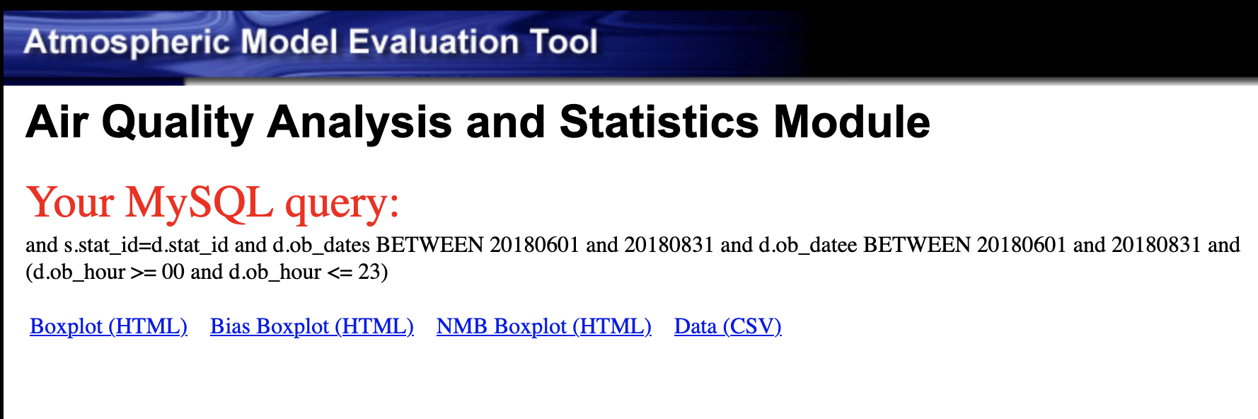 Query Result