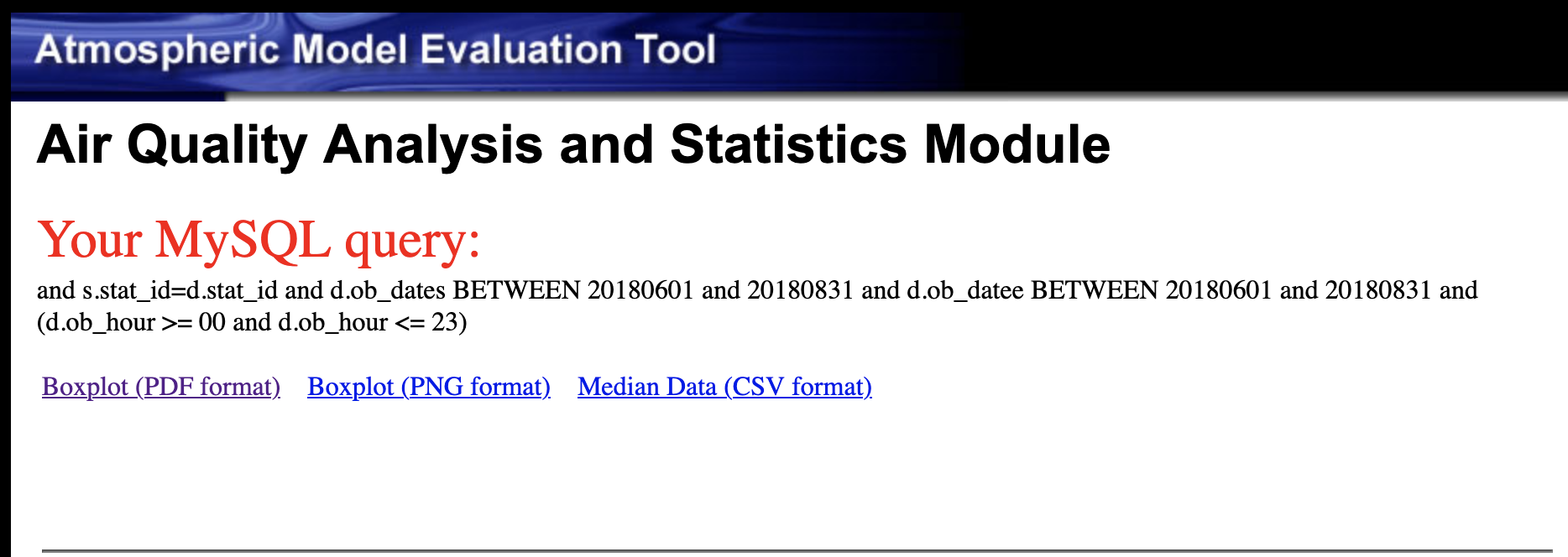 Query Result