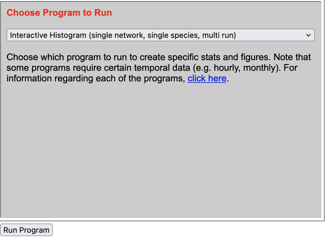 AMET run Histogram