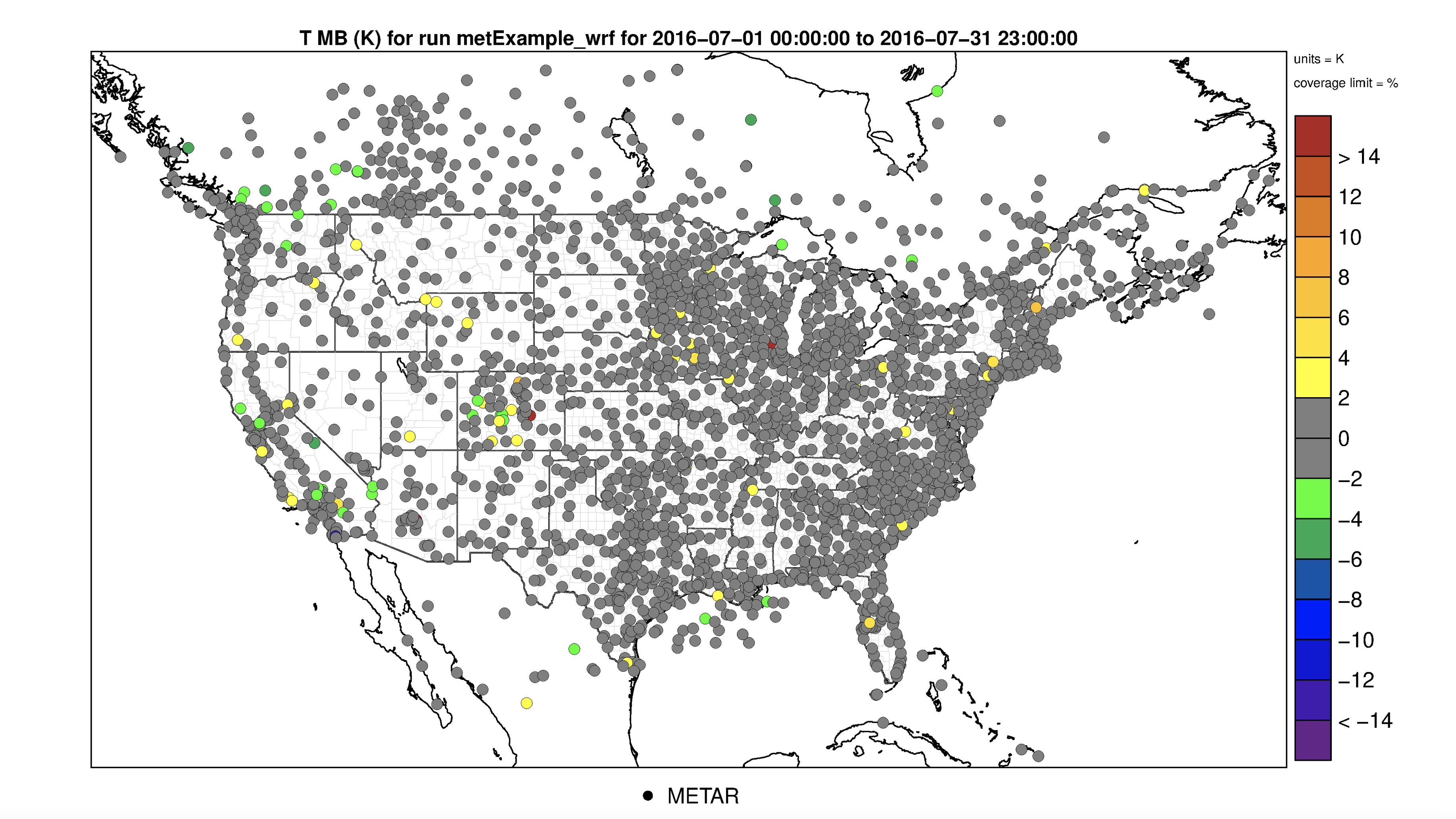 AMET Mean Bias Spatial Plot