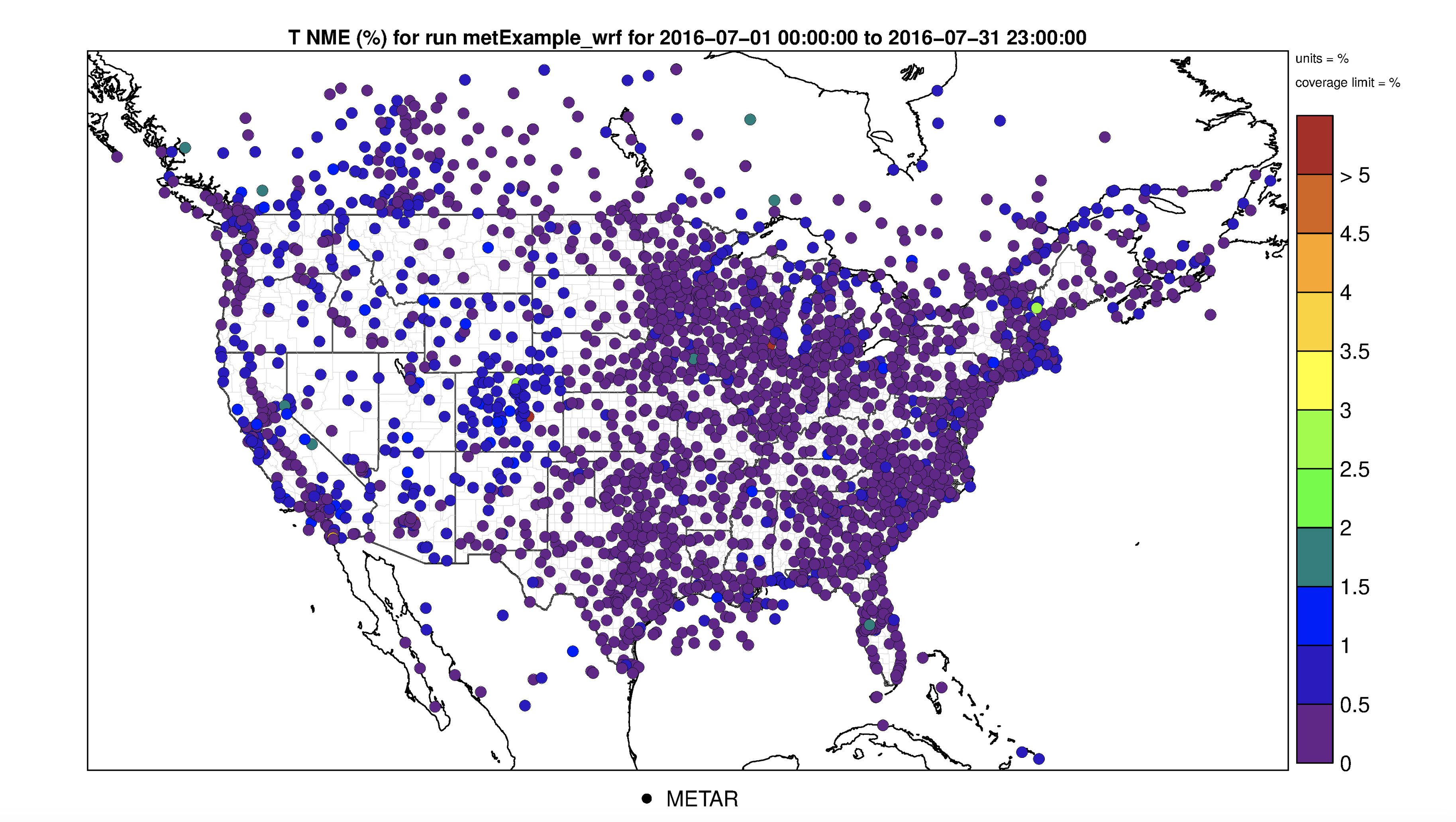 AMET Normalized Mean Error Spatial Plot